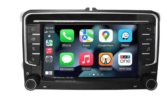 Navigatie dedicata cu Apple CarPlay & Android Auto Wireless  pentru Volkswagen, Seat și Skoda
