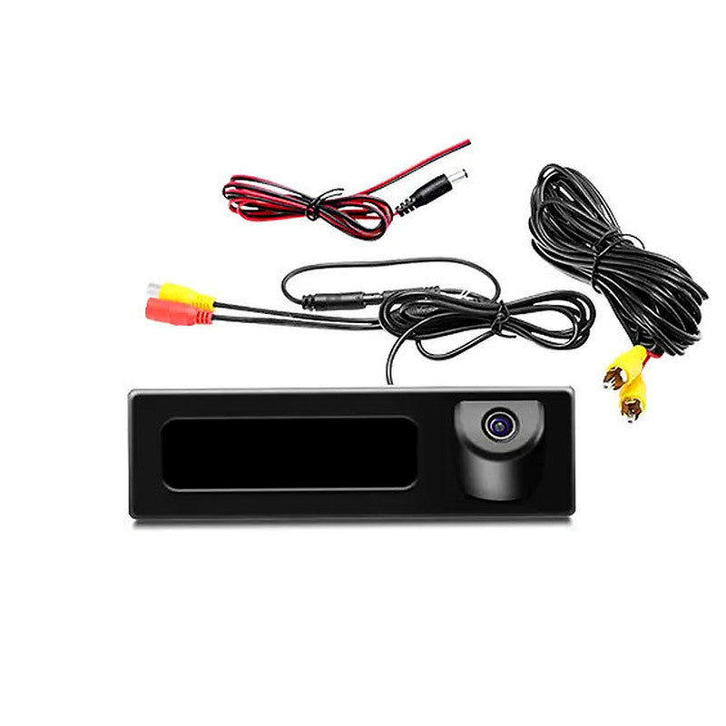 Camera marsarier dedicata BMW modele seria F - AHD 1080P, unghi 140°, rezistenta la vant si praf
