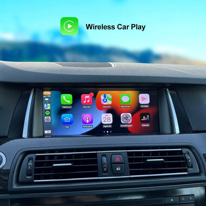 Navigatie dedicata cu Apple CarPlay & Android Auto Wireless pentru BMW Seria 5 F10 F11 F18