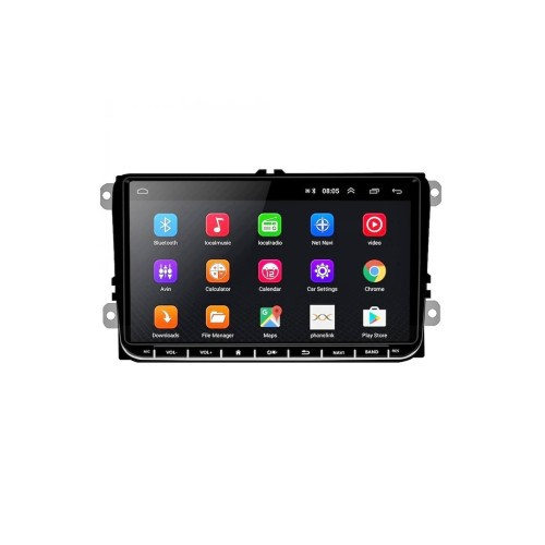 Navigație Android 9" cu Wireless Apple CarPlay și Android Auto pentru Volkswagen, Skoda și Seat | IPS HD | Plug & Play